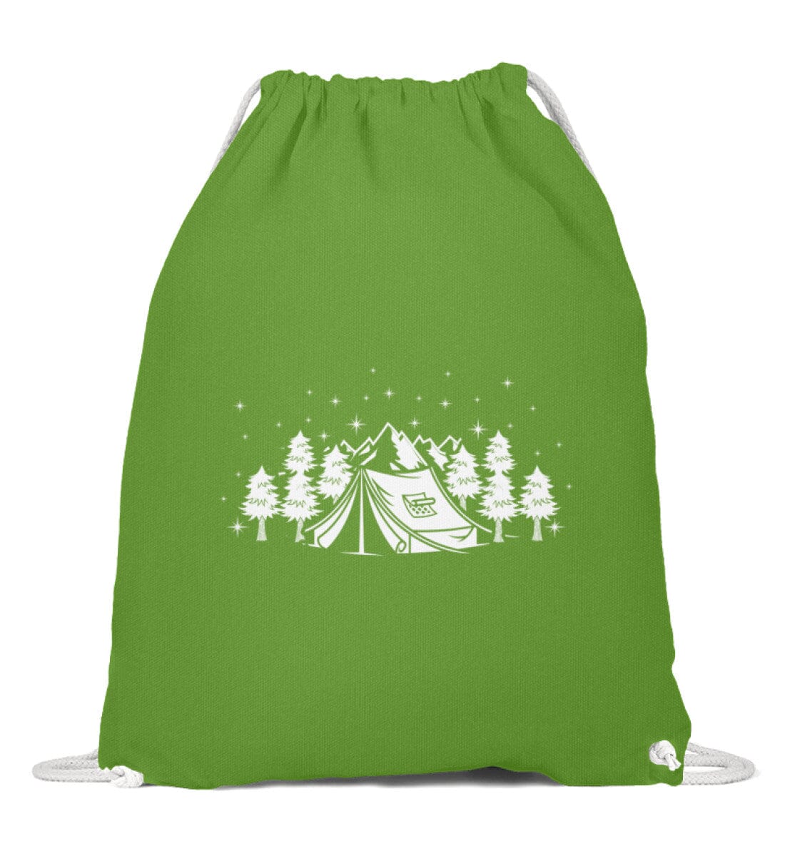 Das Zelt und der Sternenhimmel - Baumwoll Gymsac LimeGreen 37cm-46cm