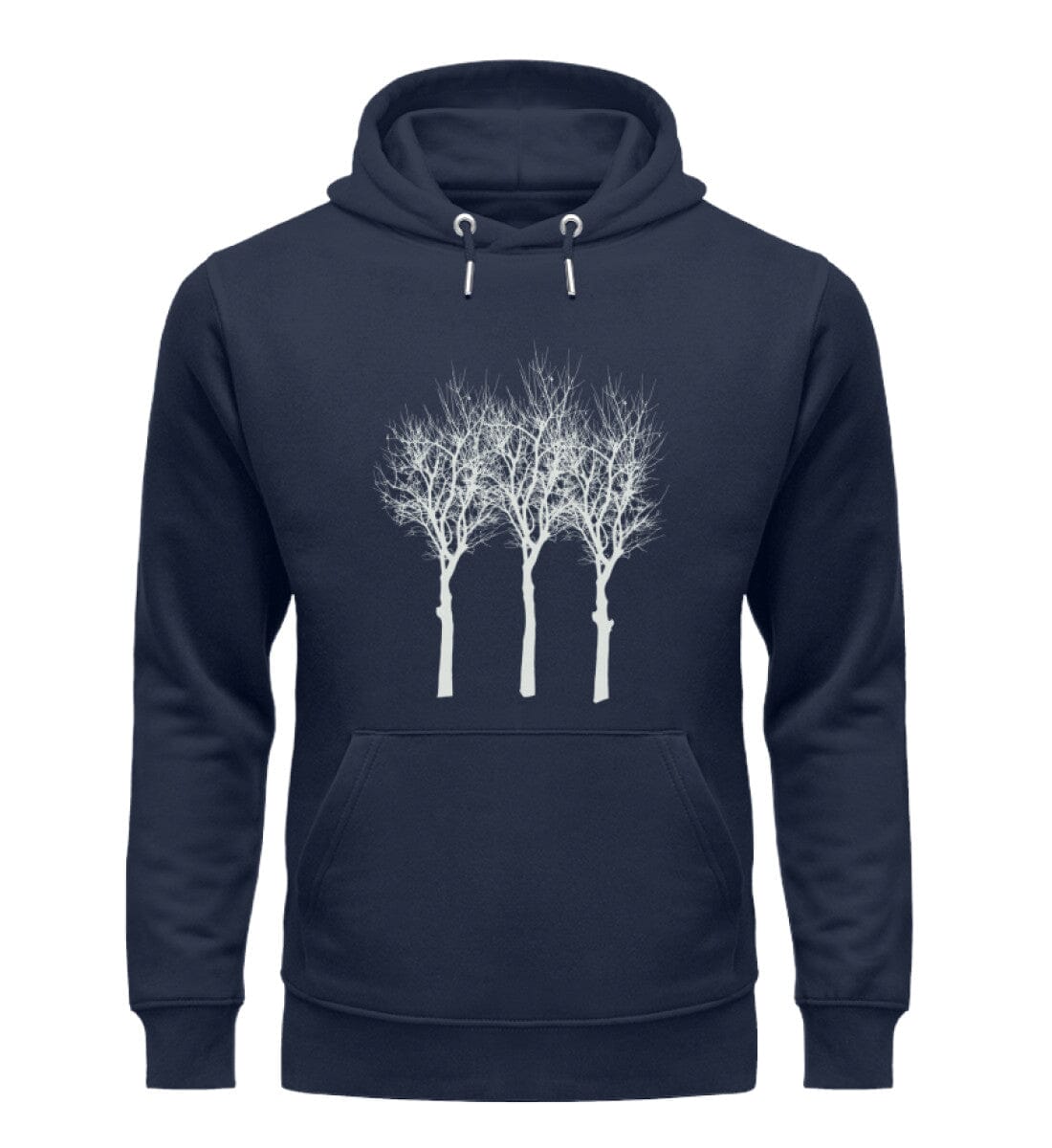 Bäume - Unisex Premium Bio Hoodie French Navy S