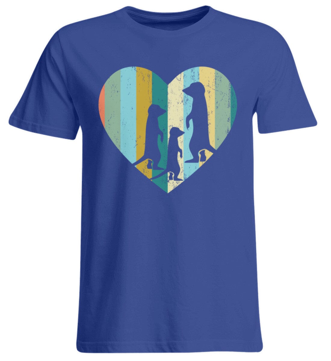 Erdmännchen im Herz - Übergrößenshirt Royal Blue 3XL