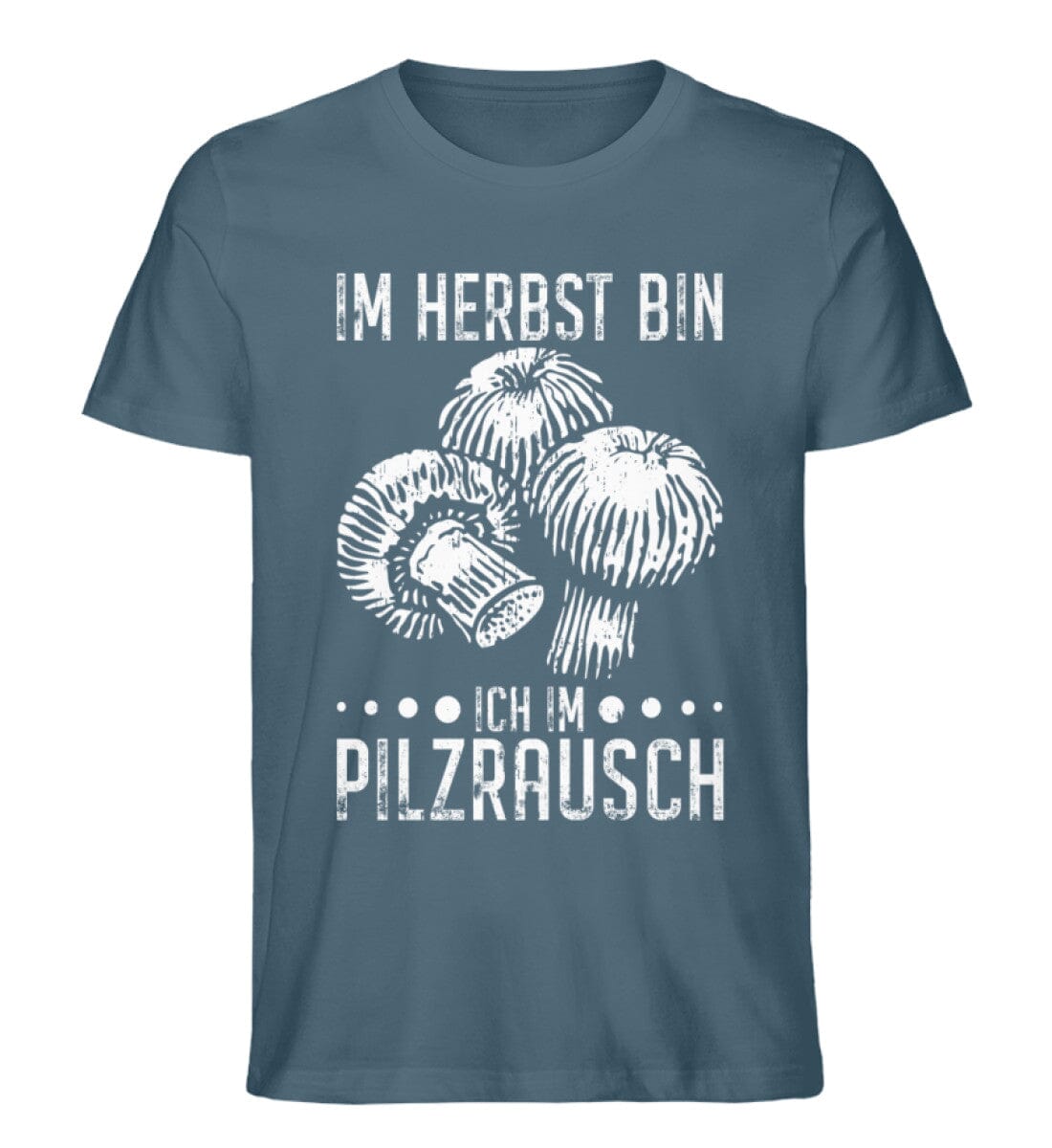Im Herbst bin ich im Pilzrausch - Unisex Premium Bio Shirt Stargazer S 