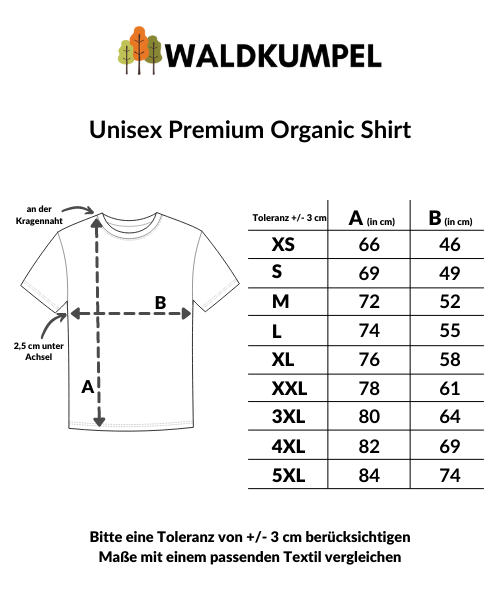 Stilles Örtchen im Wald - Unisex Premium Bio Shirt