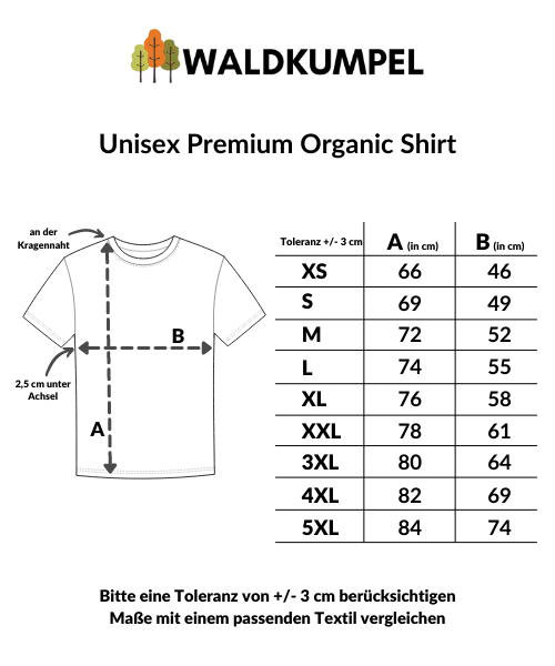 Möge der Wald mit dir sein - Unisex Premium Bio Shirt 