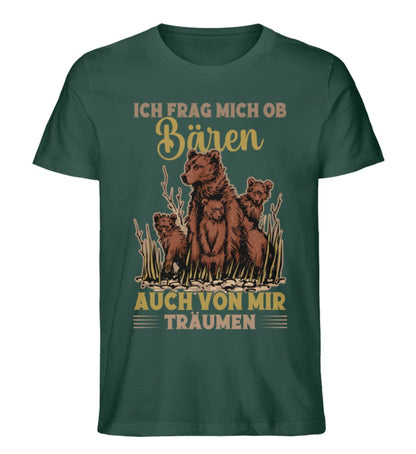 Ob Bären auch von mir träumen - Unisex Premium Bio Shirt Glazed Green S 