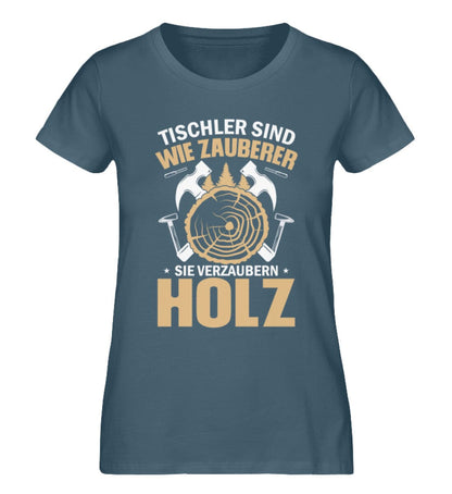 Tischler sind Zauberer und verzaubern Holz - Damen Premium Bio Shirt Stargazer XS 