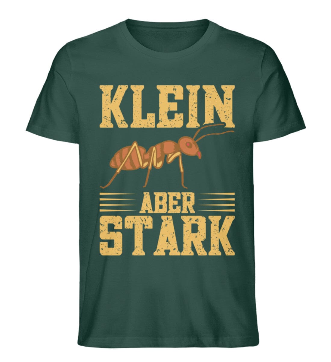 Klein aber stark Ameise - Unisex Premium Bio Shirt Glazed Green S 