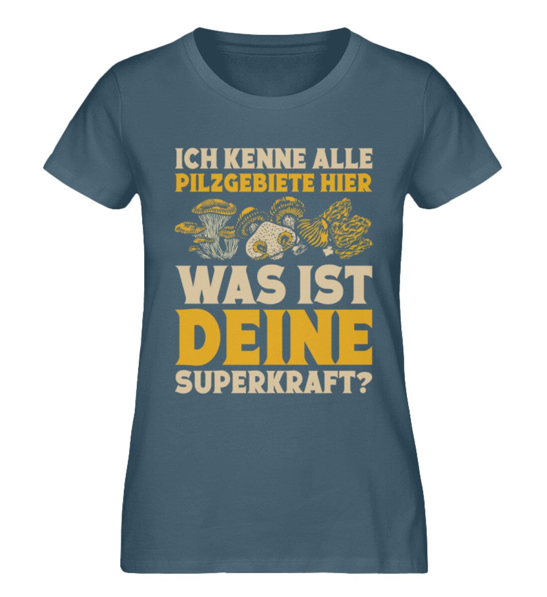 Ich kenne alle Pilzgebiete - Damen Premium Bio Shirt Stargazer XS 