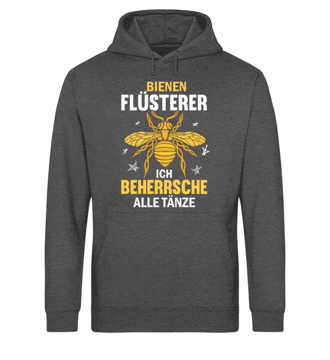 Ich beherrsche alle Bienentänze - Unisex Bio Hoodie Dark Heather Grey XS 