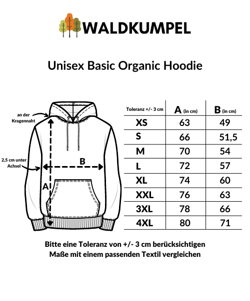 Bäume halten die Fresse - Unisex Bio Hoodie 