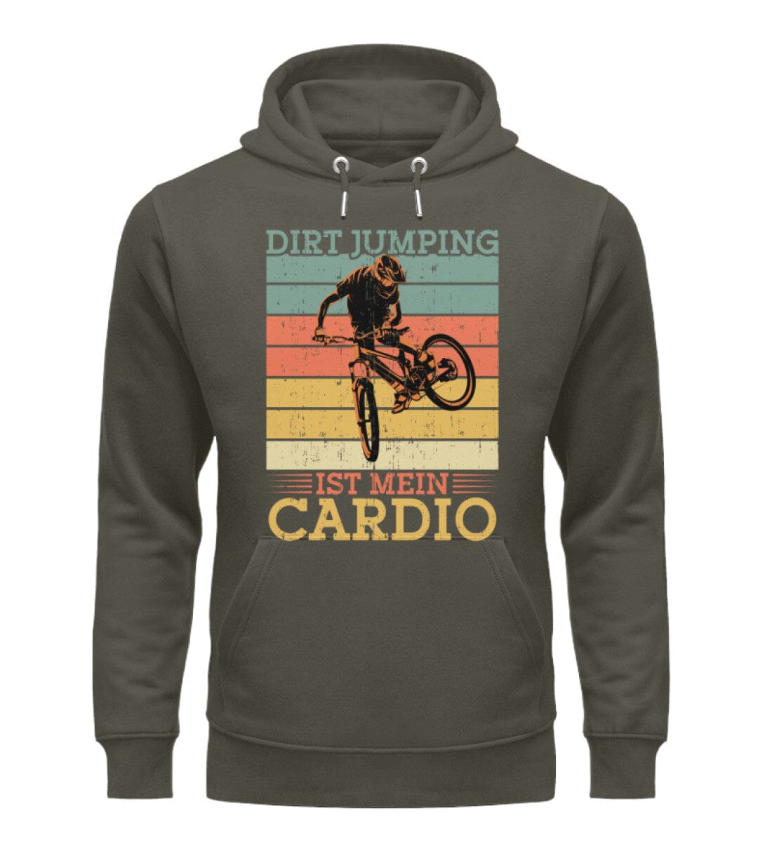 Dirt Jumping ist mein Cardio - Unisex Premium Bio Hoodie Khaki XS 