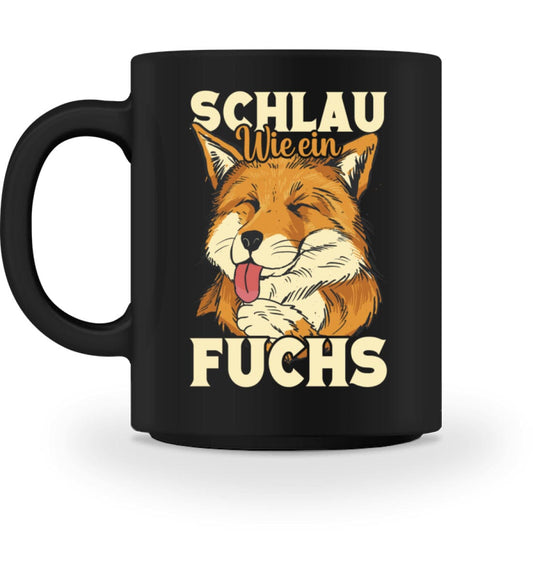 Schlau wie ein Fuchs - Tasse Black M 