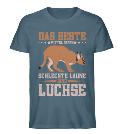 Mittel gegen schlechte Laune Luchse - Unisex Premium Bio Shirt Stargazer S 