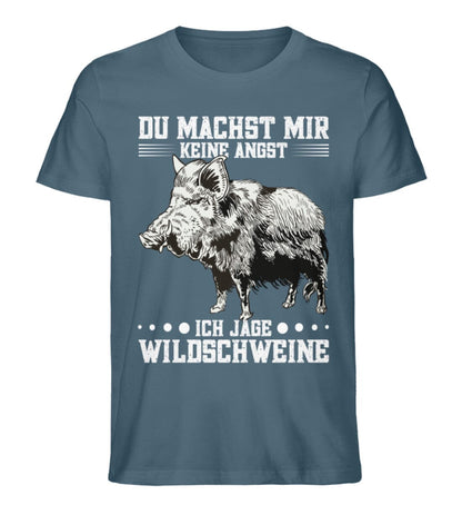 Du machst mir keine Angst jage Wildschweine - Unisex Premium Bio Shirt Stargazer S 