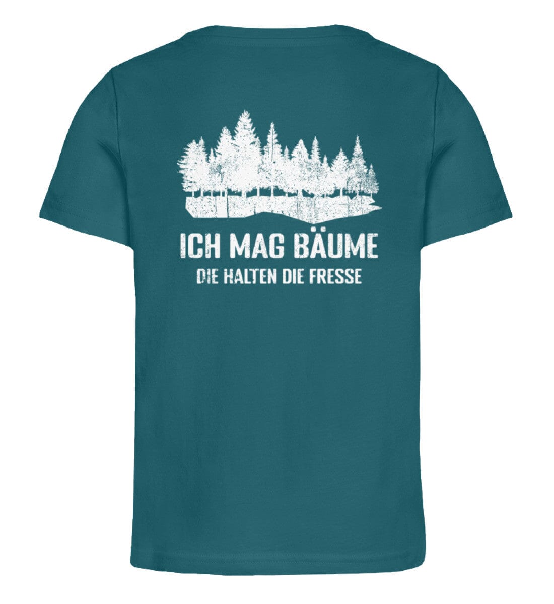 Bäume halten die Fresse RÜCKENDRUCK - Kinder Bio Shirt Ocean Depth 12/14 (152/164) 