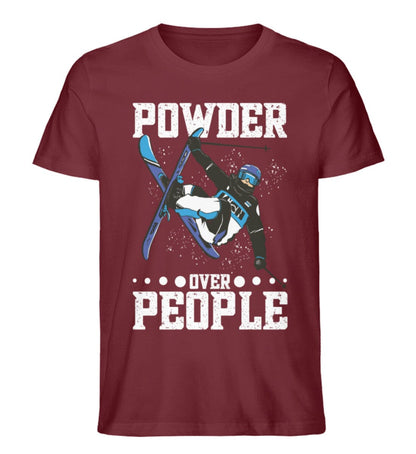 Powder over people - Unisex Premium Bio Shirt Burgundy S 