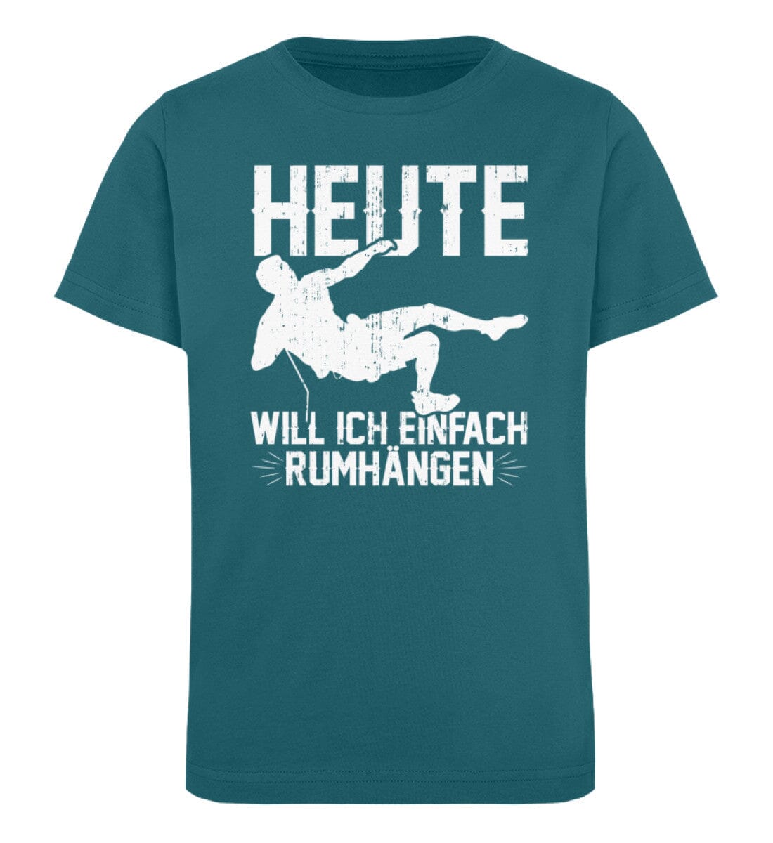 Heute will ich einfach rumhängen - Kinder Bio Shirt Ocean Depth 12/14 (152/164) 