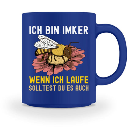 Ich bin Imker wenn ich laufe - Tasse 