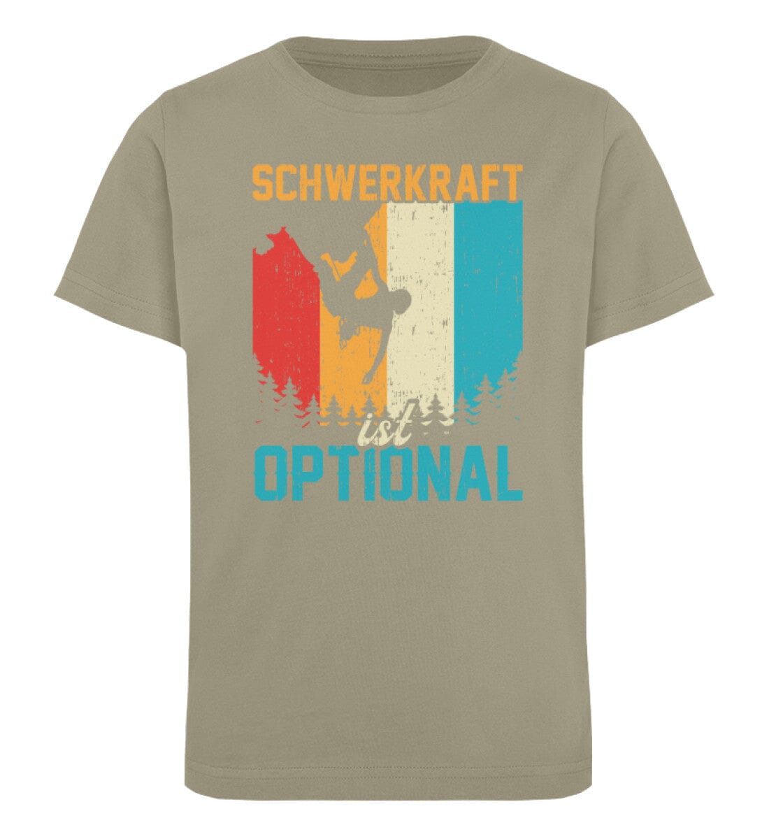 Schwerkraft ist optional - Kinder Bio Shirt Khaki 9/11 (134/146) 