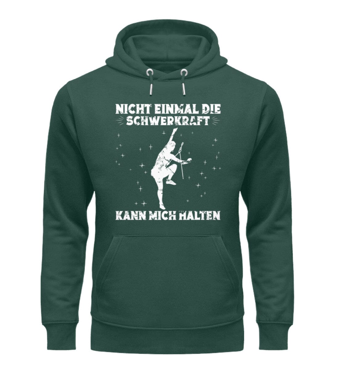 Die Schwerkraft kann mich nicht halten - Unisex Premium Bio Hoodie Glazed Green S 