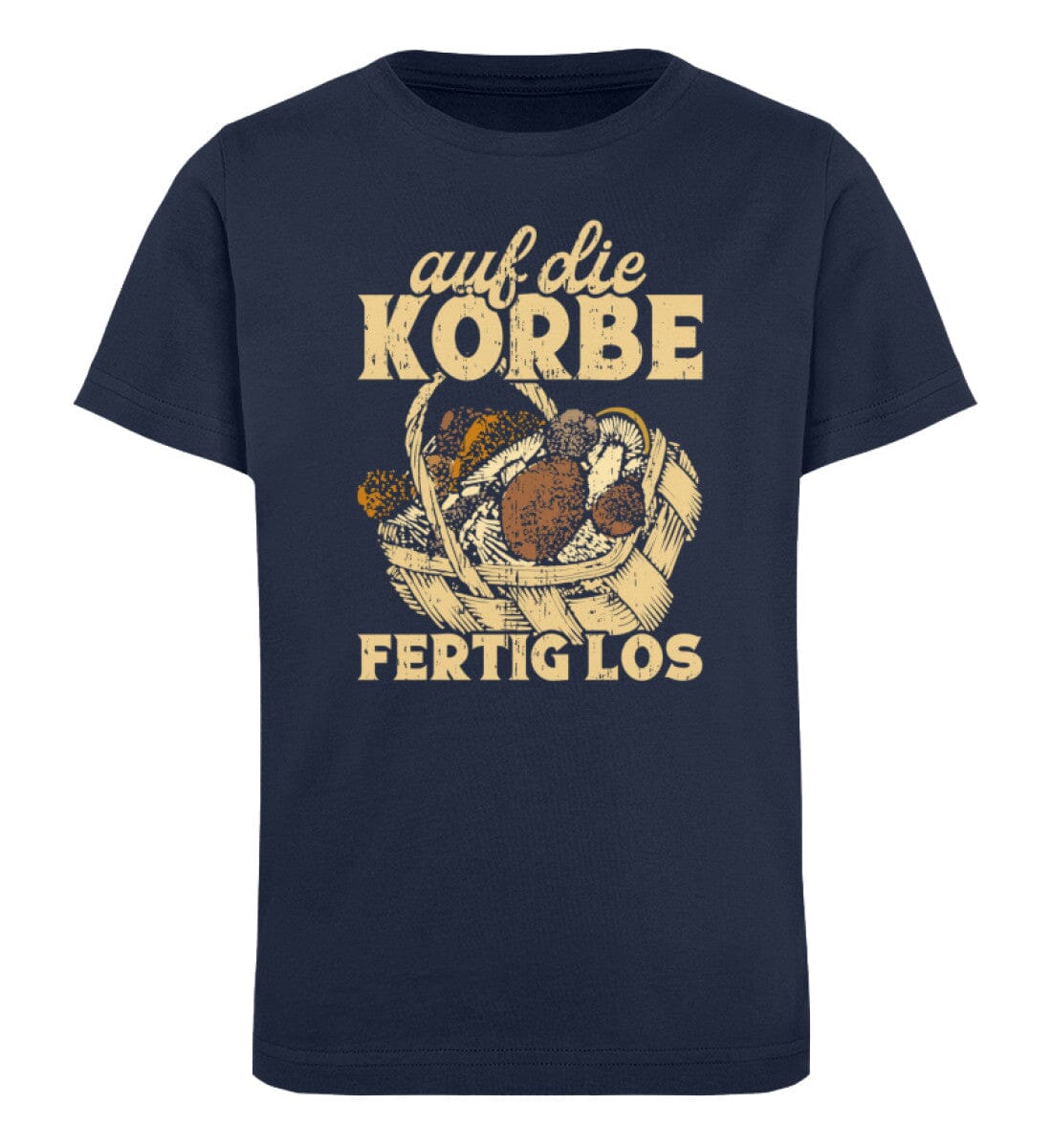 Auf die Körbe fertig los - Kinder Bio Shirt French Navy 12/14 (152/164) 