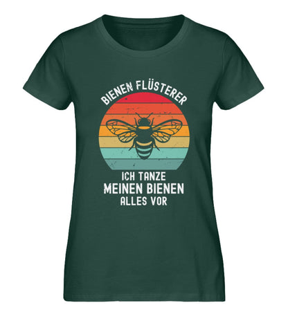 Bienen Flüsterer ich tanze mit meinen Bienen - Damen Premium Bio Shirt Glazed Green S 