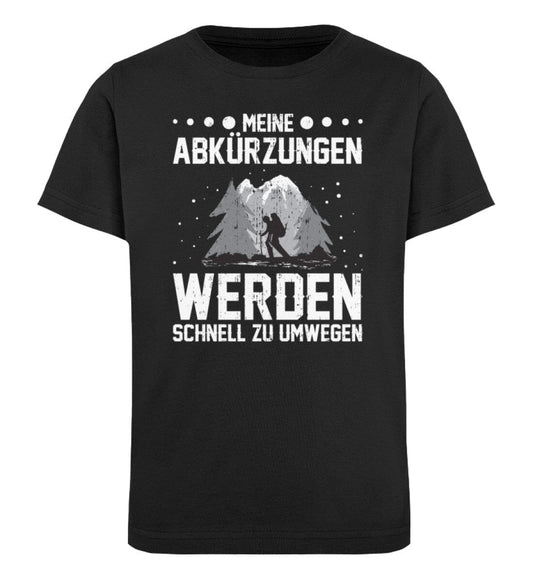 Meine Abkürzungen werden schnell zu Umwegen - Kinder Bio Shirt Black 12/14 (152/164) 