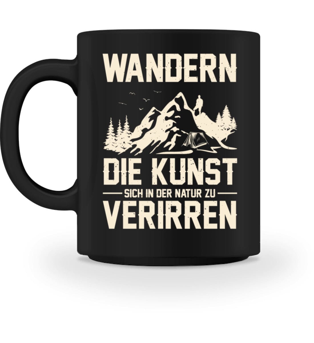 Wandern die Kunst sich in der Natur zu verirren - Tasse Black M 