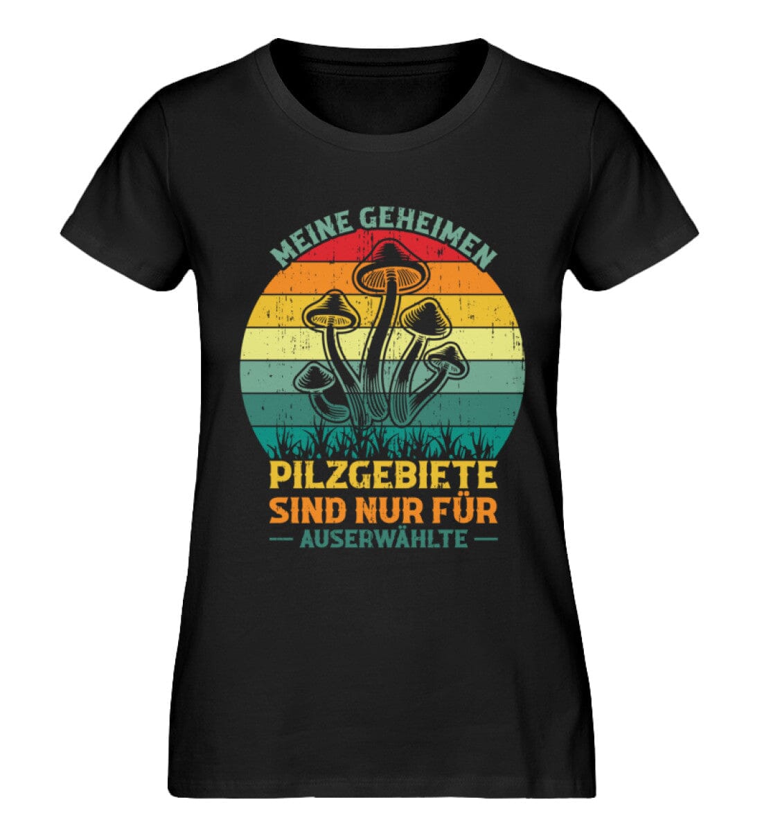 Meine geheimen Pilzgebiete - Damen Premium Bio Shirt Black XS 