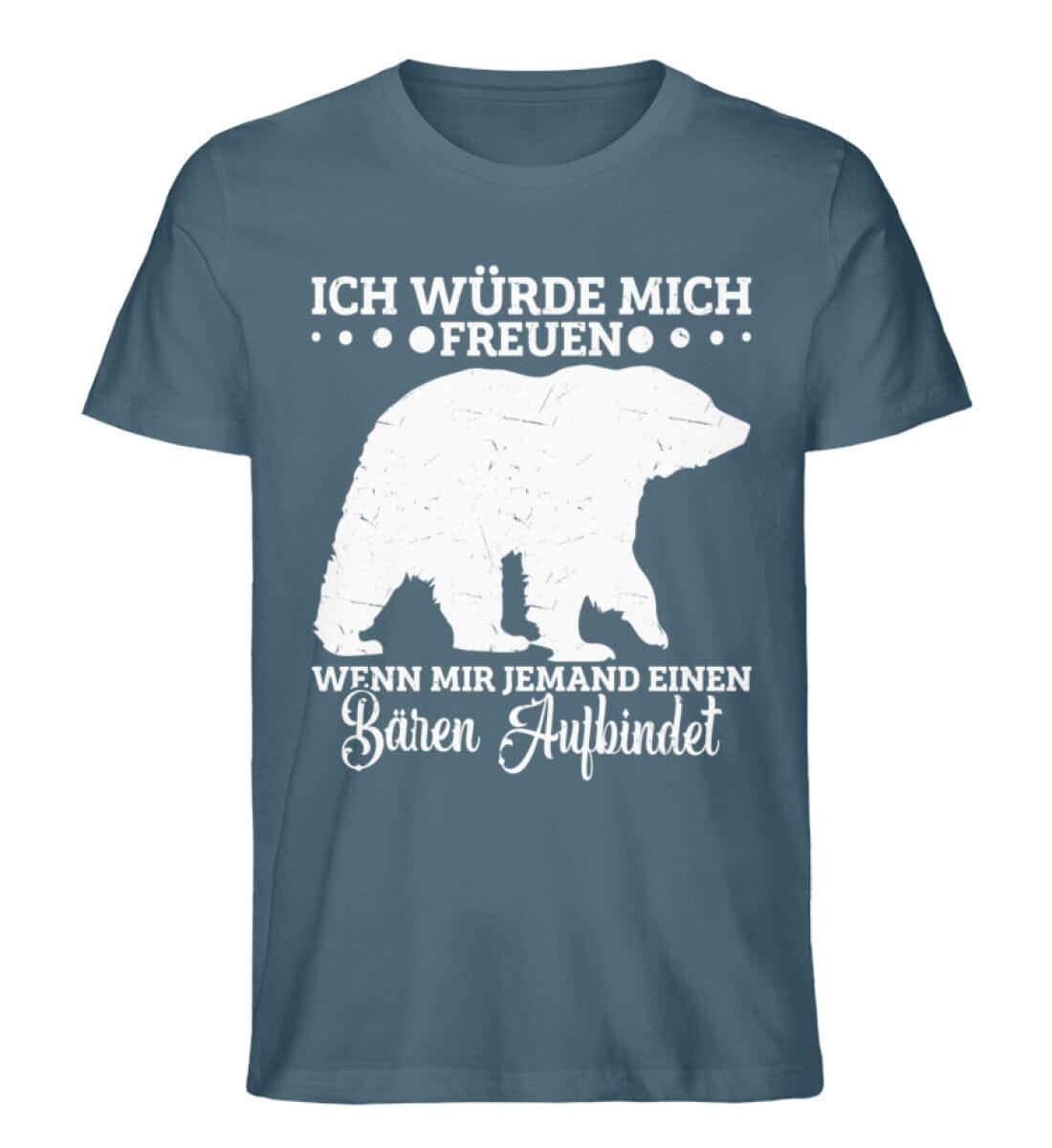 Wenn mir jemand einen Bären aufbindet - Unisex Premium Bio Shirt Stargazer S 