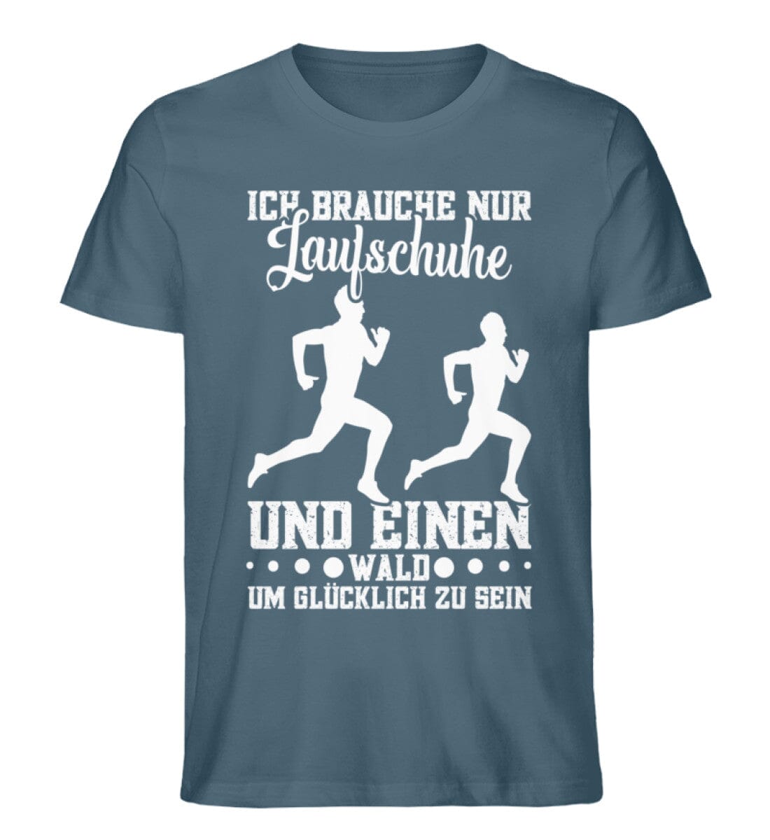 Ich brauche Laufschuhe und Wald - Unisex Premium Bio Shirt Stargazer S 