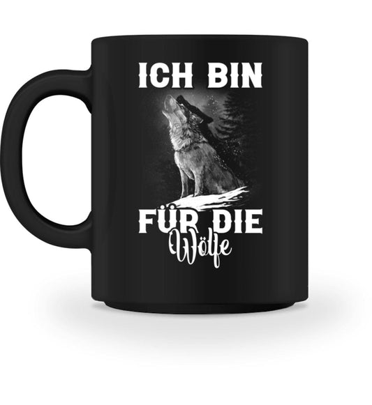 Ich bin für die Wölfe - Tasse Black M 