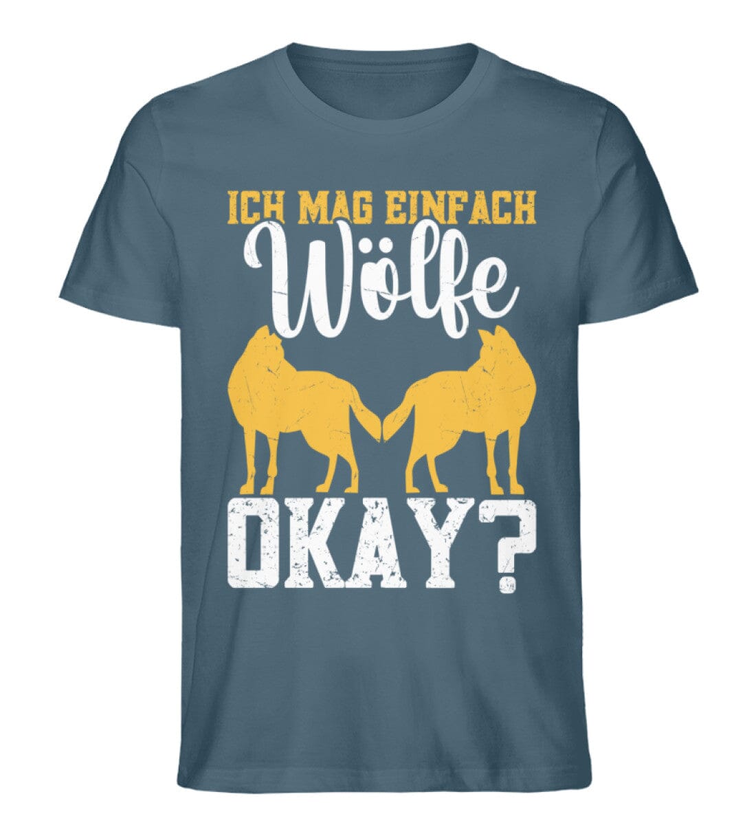 Ich mag einfach Wölfe okay - Unisex Premium Bio Shirt Stargazer S 