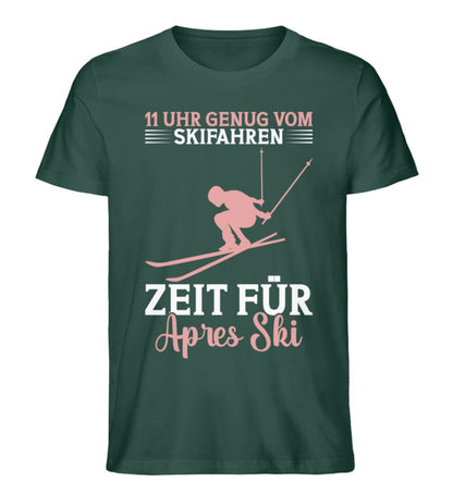 Zeit für Apres Ski - Unisex Premium Bio Shirt Glazed Green S 