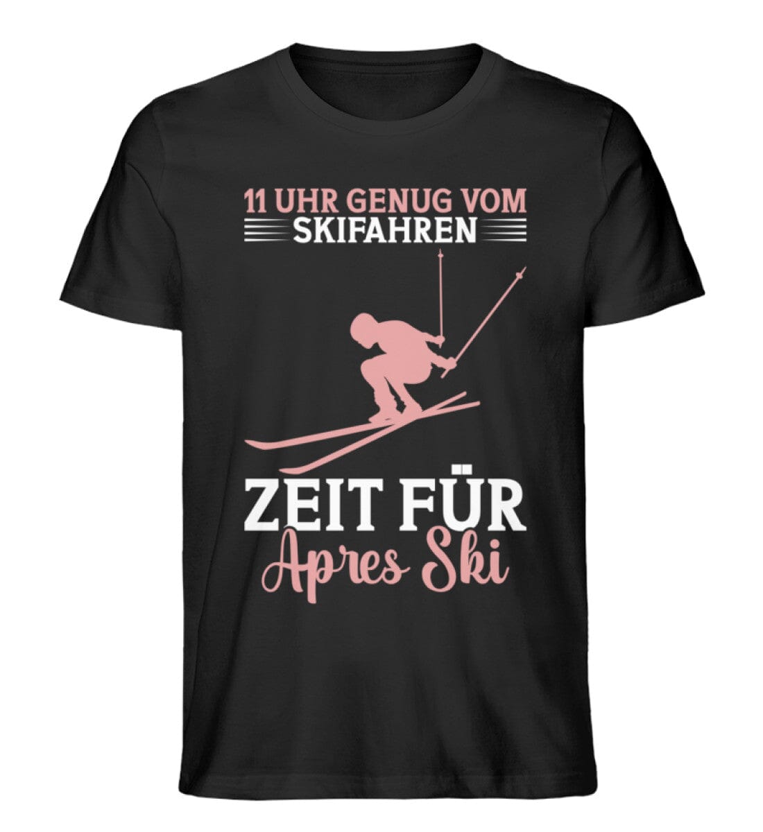 Zeit für Apres Ski - Unisex Premium Bio Shirt Black XS 