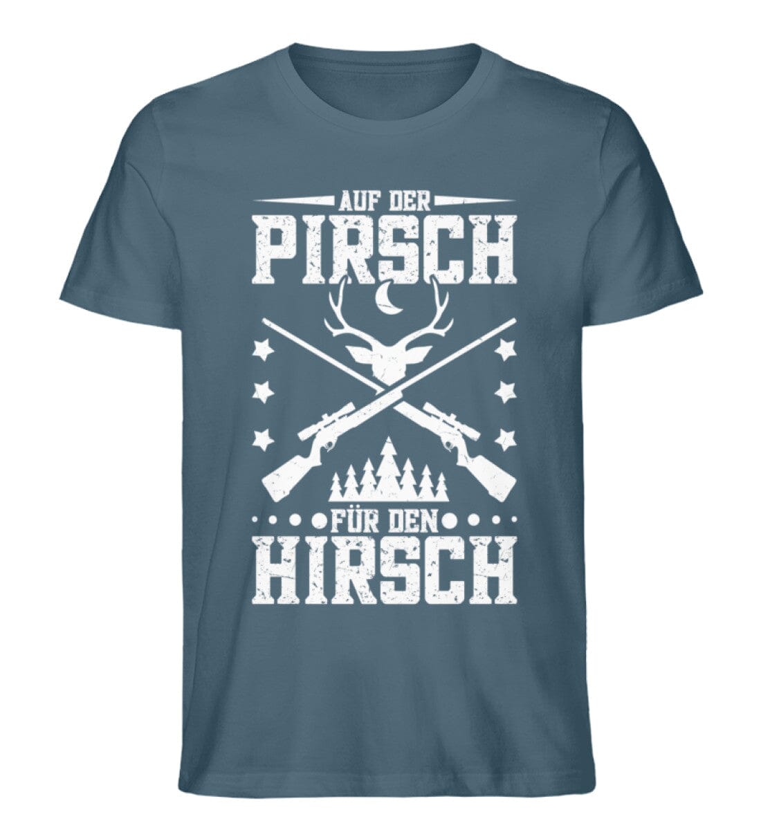 Auf der Pirsch für den Hirsch - Unisex Premium Bio Shirt Stargazer S 