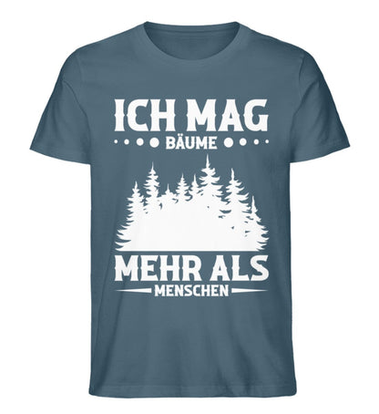 Ich mag Bäume mehr als Menschen - Unisex Premium Bio Shirt Stargazer S 