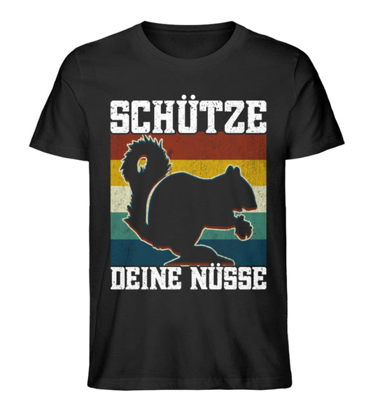 Schütze deine Nüsse - Unisex Premium Bio Shirt Black XS 