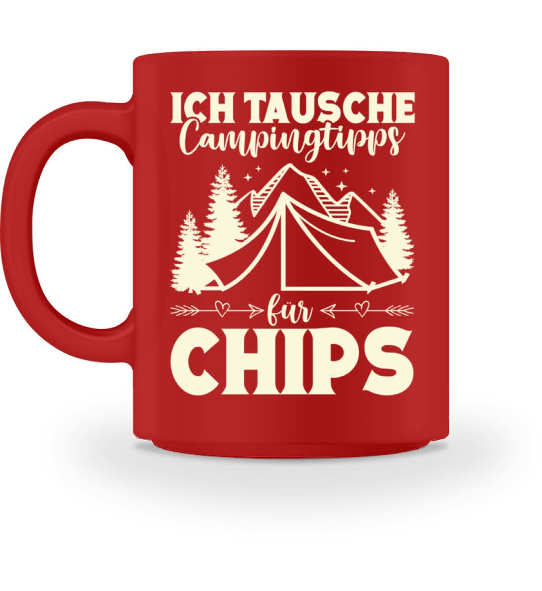 Ich tausche Campingtipps für Chips - Tasse Red M 