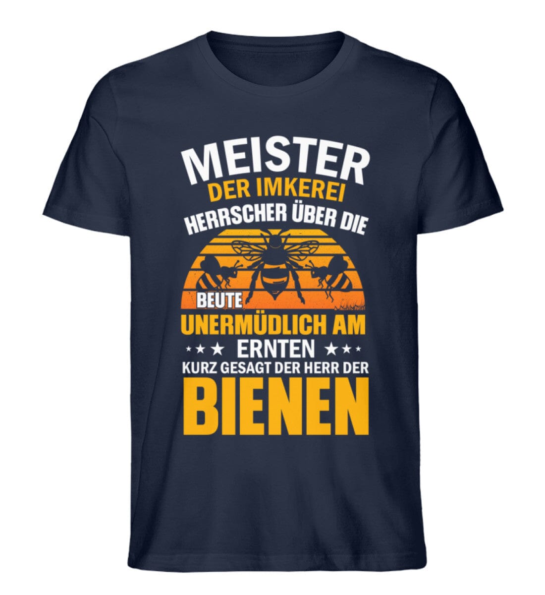 Der Herr der Bienen - Unisex Premium Bio Shirt French Navy XS 