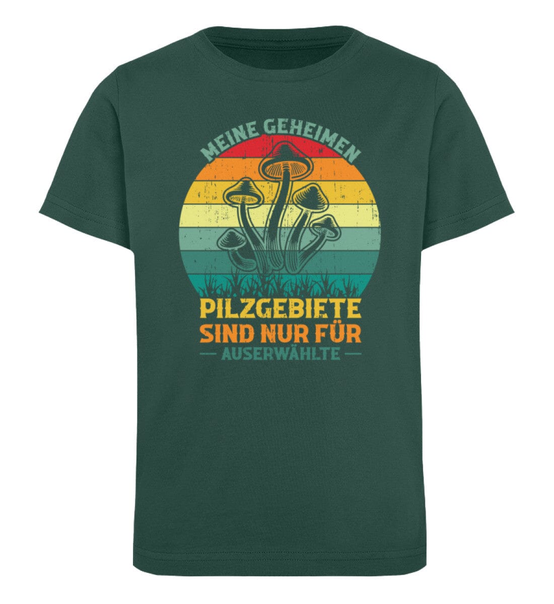 Meine geheimen Pilzgebiete - Kinder Bio Shirt Glazed Green 12/14 (152/164) 