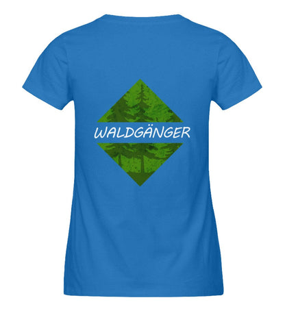 Waldgänger Rücken - Damen Premium Bio Shirt Royal Blue S 
