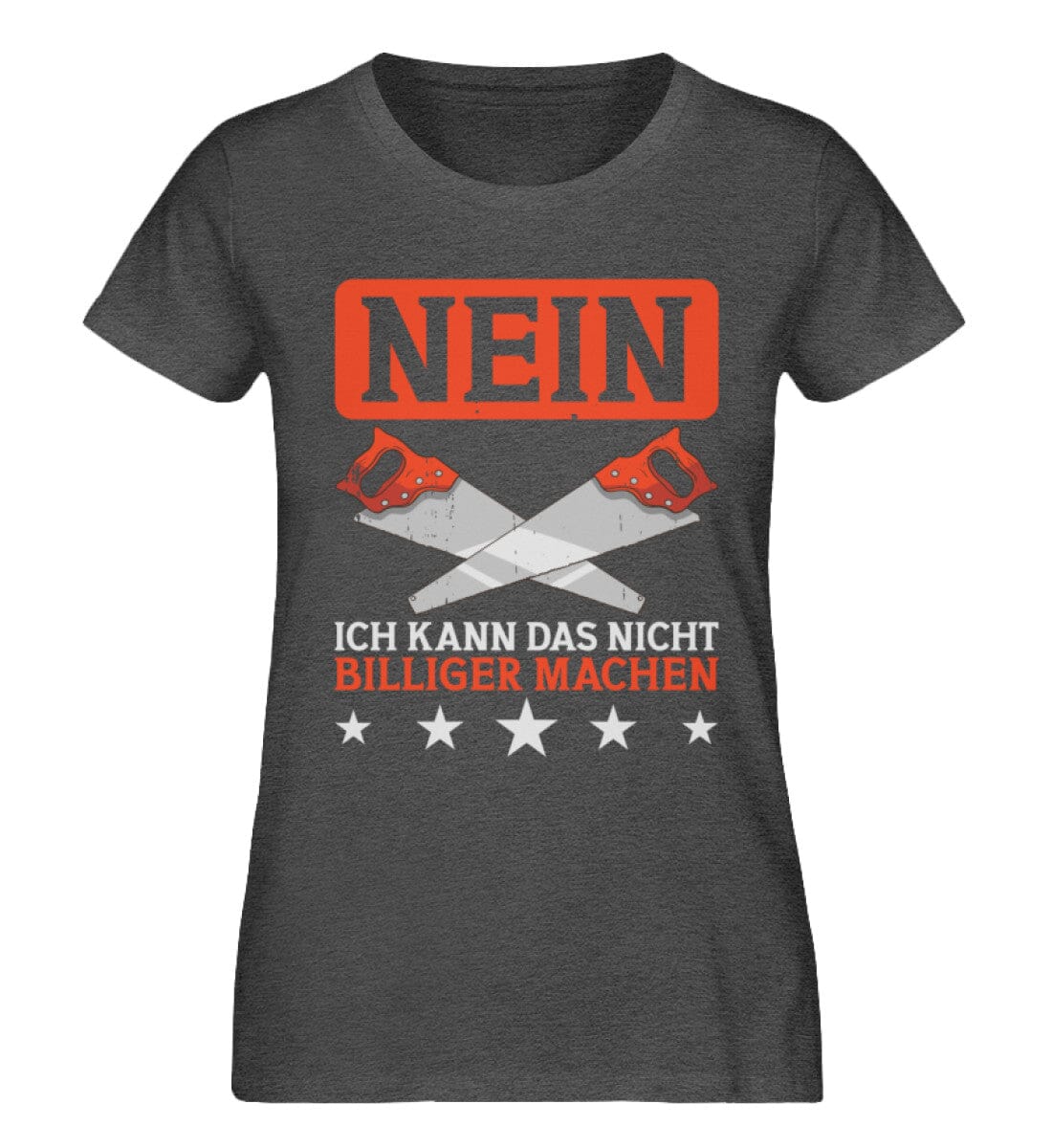 Ich kann das nicht billiger machen - Damen Premium Organic Shirt Dark Heather Grey XS 