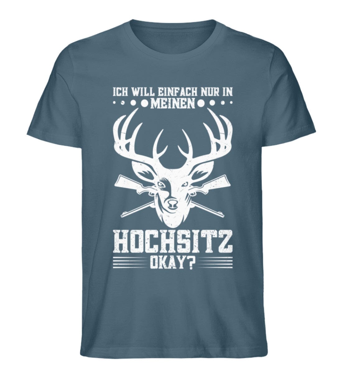 Ich will nur in meinen Hochsitz - Unisex Premium Bio Shirt Stargazer S 