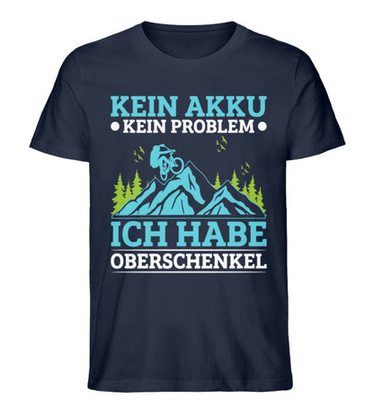 Kein Akku kein Problem Fahrrad - Unisex Premium Bio Shirt French Navy XS 