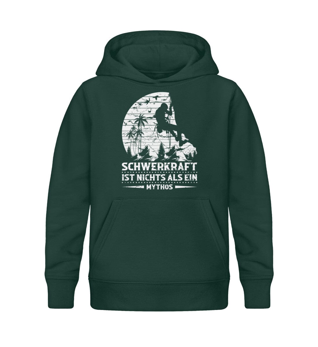 Schwerkraft ist nichts als ein Mythos - Kinder Bio Hoodie Glazed Green 12/14 (152/164) 