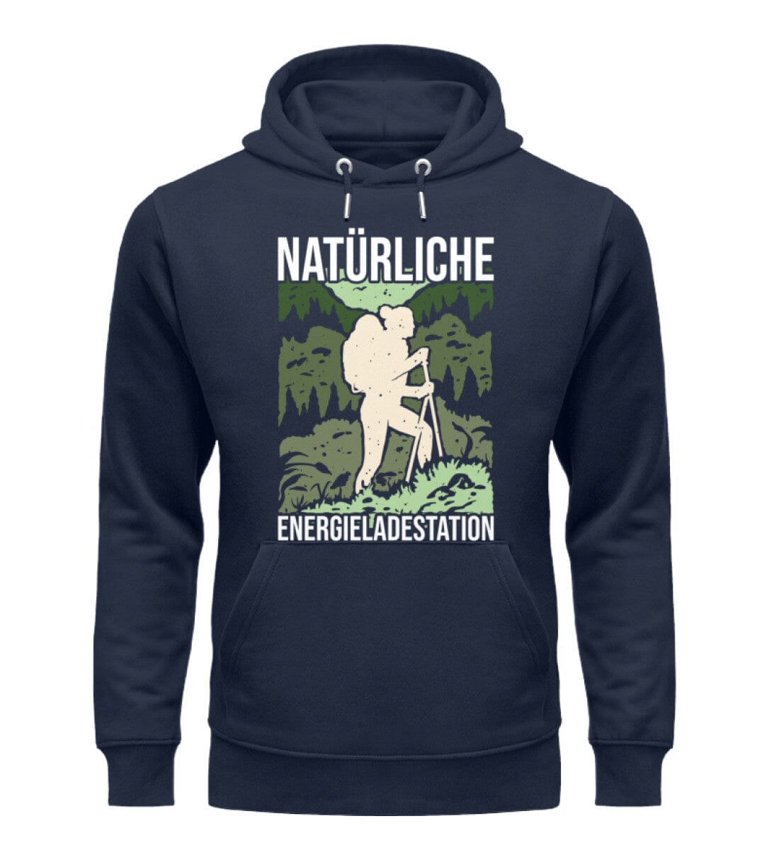 Natürliche Energieladestation - Unisex Premium Bio Hoodie French Navy XS 