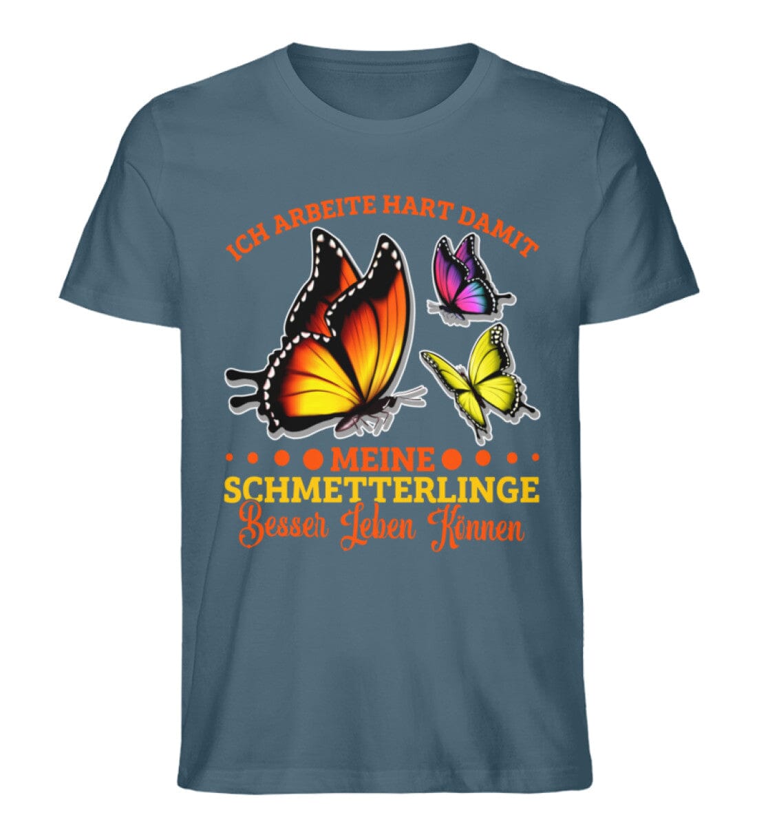 Ich arbeite hart für Schmetterlinge - Unisex Premium Bio Shirt Stargazer S 