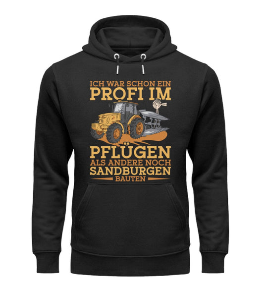 Profi im Pflügen - Unisex Premium Bio Hoodie Black XS 