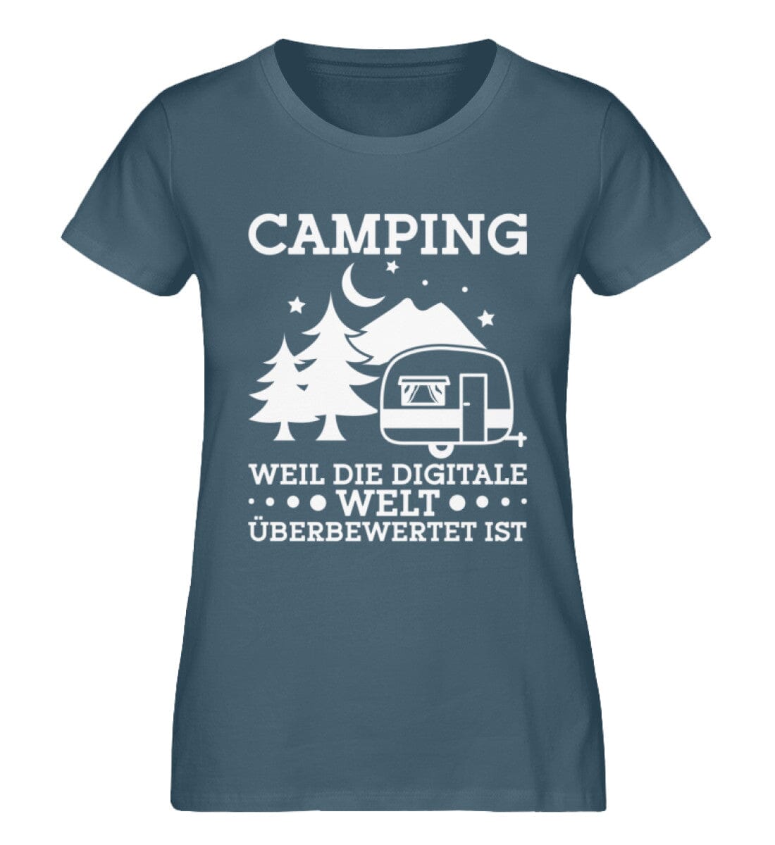 Camping weil digitale Welt überbewertet ist - Damen Premium Bio Shirt Stargazer XS 