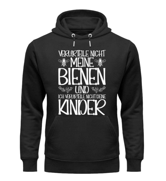 Verurteile nicht meine Bienen - Unisex Premium Bio Hoodie Black XS 