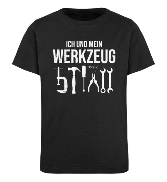 Ich und mein Werkzeug - Kinder Bio Shirt Black 12/14 (152/164) 